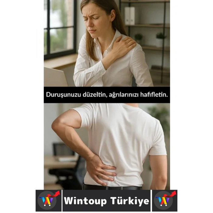 Ofis Masabaşı Öğrenci Spor Sırt Ağrısı Duruş Bozukluğu Postür Ayarlanabilir Kemer Dik Duruş Korsesi