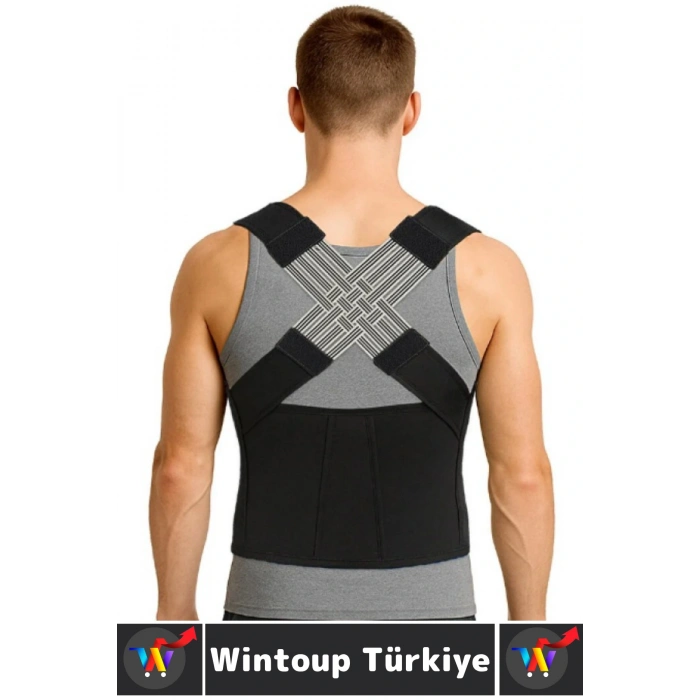 Ofis Masabaşı Öğrenci Spor Sırt Ağrısı Duruş Bozukluğu Postür Ayarlanabilir Kemer Dik Duruş Korsesi