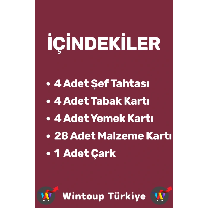 Eğlenceli Çocuk Eşleştirme Hafıza Gözlem Becerisi Geliştiren Okul Ev Aile Şef Mutfak Oyun BEST CHEFS