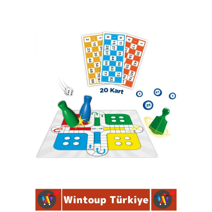 Eğlenceli Christmas Etkinlik Kızmabirader Tombala Fırdöndü 3 in 1 Çocuk Aile Oyun Özel YILBAŞI SETİ