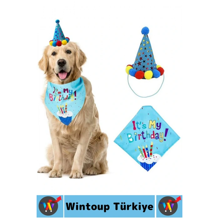 Evcil Hayvan Pet İlgi Çekici Moral Yükselten Köpekler İçin Eğlenceli Ödül Doğum Günü Partisi Seti