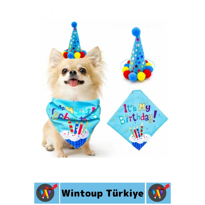Evcil Hayvan Pet İlgi Çekici Moral Yükselten Köpekler İçin Eğlenceli Ödül Doğum Günü Partisi Seti