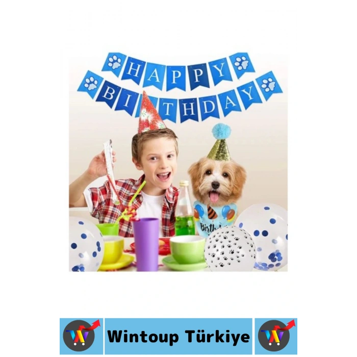 Evcil Hayvan Pet İlgi Çekici Moral Yükselten Köpekler İçin Eğlenceli Ödül Doğum Günü Partisi Seti