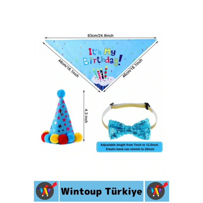 Evcil Hayvan Pet İlgi Çekici Moral Yükselten Köpekler İçin Eğlenceli Ödül Doğum Günü Partisi Seti