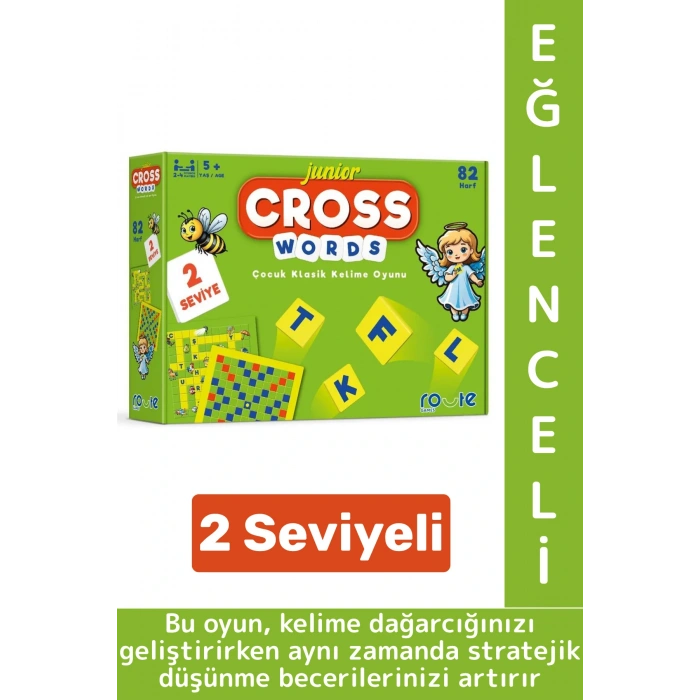 Eğlenceli Görsel Algı Düşünce Beceri Zihinsel Gelişim Okul Ev Aile Çocuk Eğitici Çapraz Kelime Oyunu