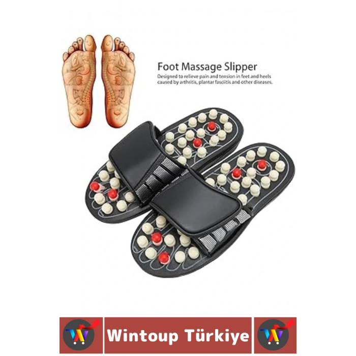 Çalışan Uzun Süre Ayakta Kalan Bireyler Stres Azaltan Duruş Düzelten Ayak Masaj Terliği 38-39 Numara