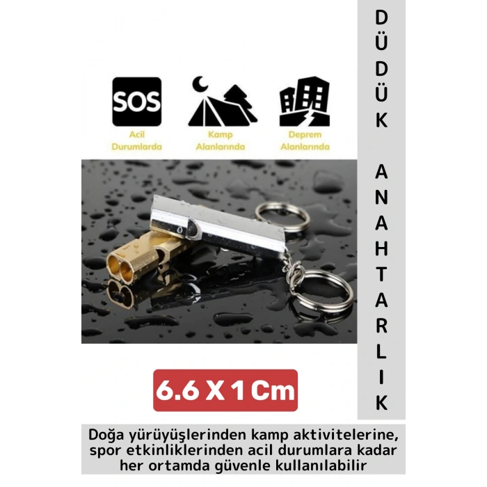 Kompakt Spor Köpek Eğitim Outdoor Kamp Deprem Acil Durum Yardım Yüksek Sesli SOS Düdük Anahtarlık