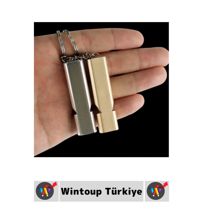 Kompakt Spor Köpek Eğitim Outdoor Kamp Deprem Acil Durum Yardım Yüksek Sesli SOS Düdük Anahtarlık