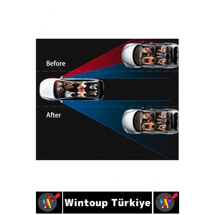 Tüm Araçlarla Uyumlu Kolay Montaj Görüş Güvenlik Artıran Oto Yan Ayna Ayarlanabilir Kör Nokta Aynası