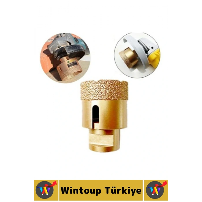 Ev Atölye İnşaat Yüksek Sert Hızlı Delme Seramik Fayans Doğal Taş Mermer Granit Delme Aparatı 33 Mm