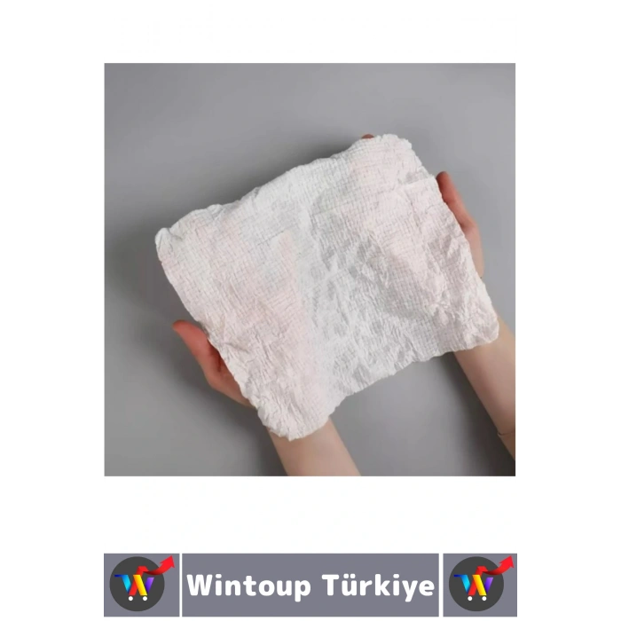 Gündelik Cep Çanta Boy Ofis Seyahat Hijyenik Tek Kullanım Suda Büyüyen Sıkıştırılmış Mendil 60 Adet