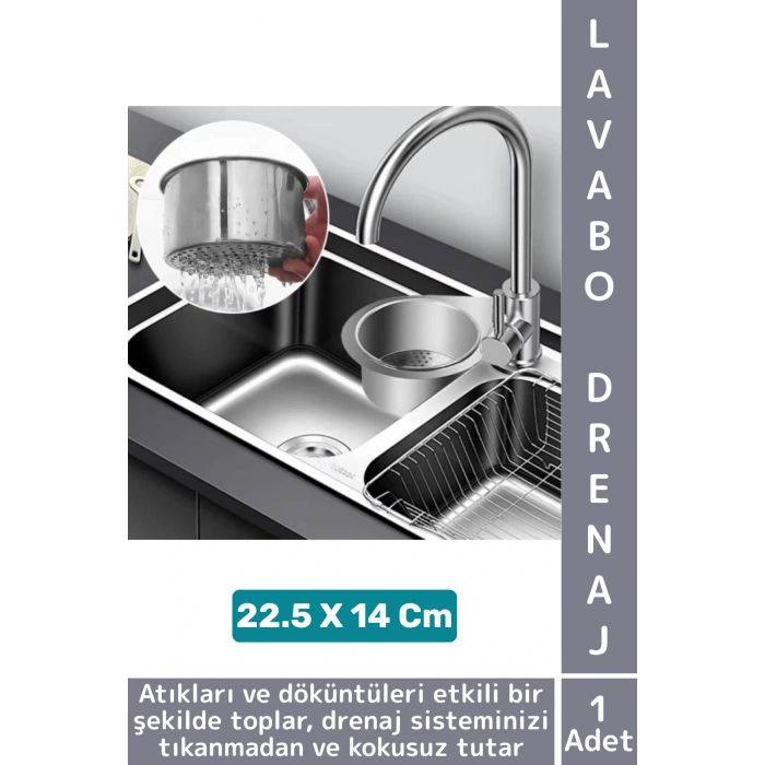 Kolay Kullanım Atık Kalıntı Kötü Koku Önleyen Kuğu Tasarımlı Paslanmaz Mutfak Lavabo Drenaj Sepeti