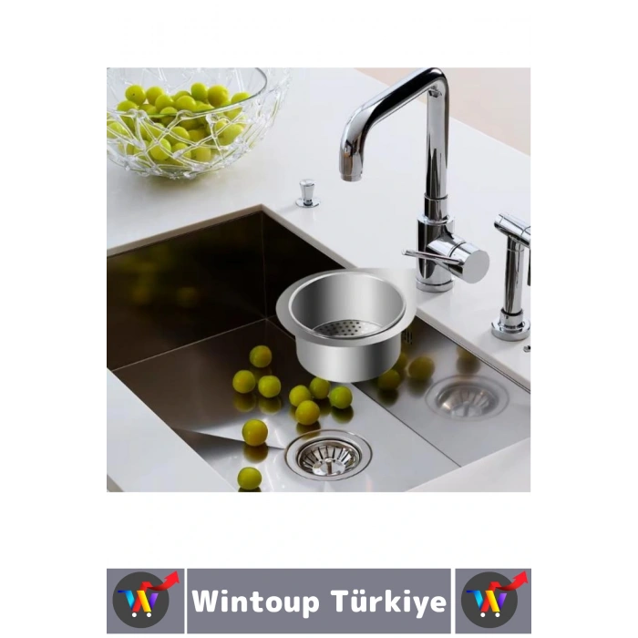 Kolay Kullanım Atık Kalıntı Kötü Koku Önleyen Kuğu Tasarımlı Paslanmaz Mutfak Lavabo Drenaj Sepeti