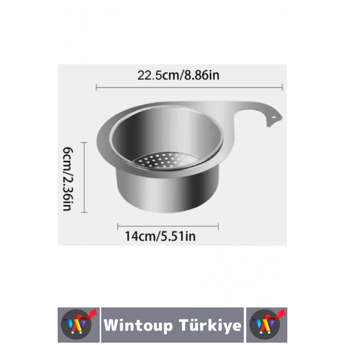 Kolay Kullanım Atık Kalıntı Kötü Koku Önleyen Kuğu Tasarımlı Paslanmaz Mutfak Lavabo Drenaj Sepeti