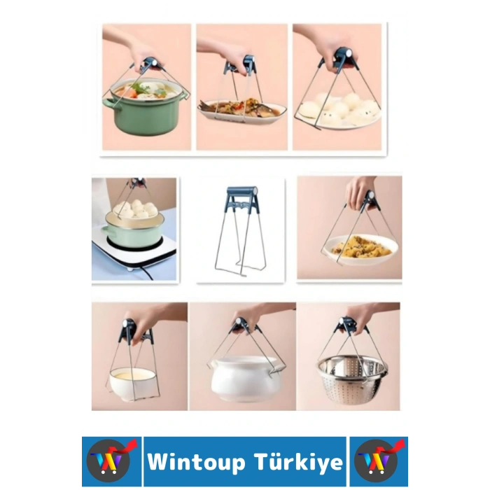 Kompakt Kamp Outdoor Mutfak Tencere Tabak Tutucu Fırın Eldiveni Yanma Önleyici 4lü Premium Set