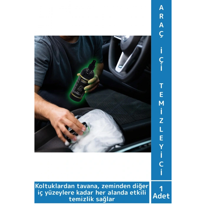 Premium Otomobil Koltuk Tavan Zemin Kir Leke Derin Detaylı Temizlik Araç İçi Temizleyici 410 ML