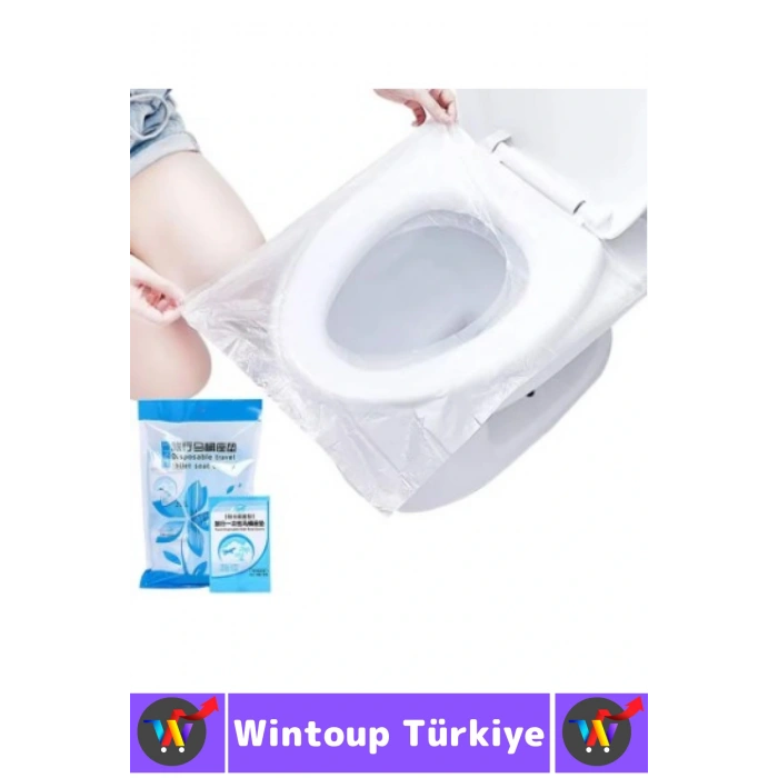 Seyahat 50 Adet Klozet Kapak Örtüsü 20 Adet Suda Büyüyen Mendil 20 Adet Kağıt Sabun Özel Hijyen Seti