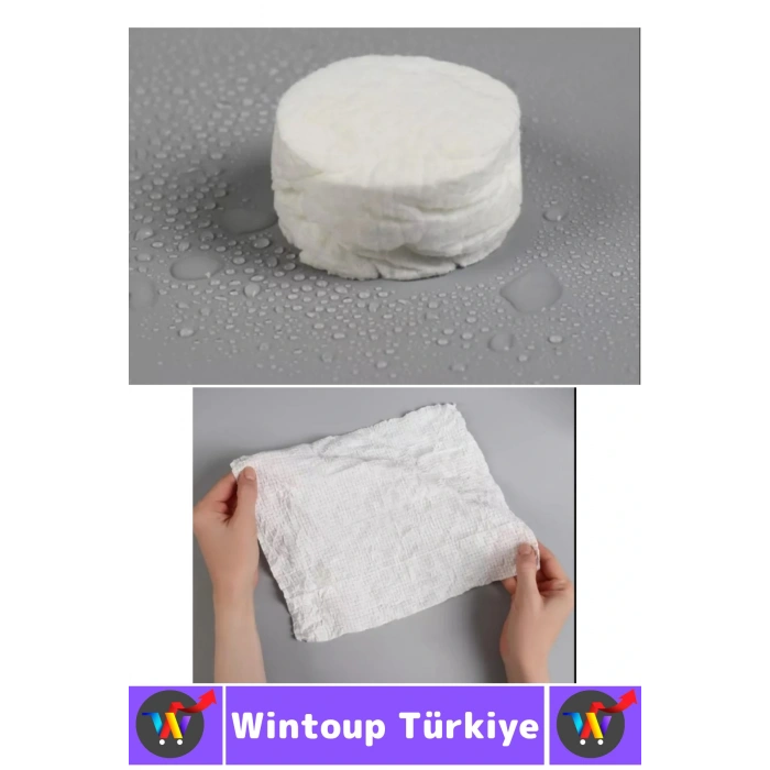 Seyahat 50 Adet Klozet Kapak Örtüsü 20 Adet Suda Büyüyen Mendil 20 Adet Kağıt Sabun Özel Hijyen Seti