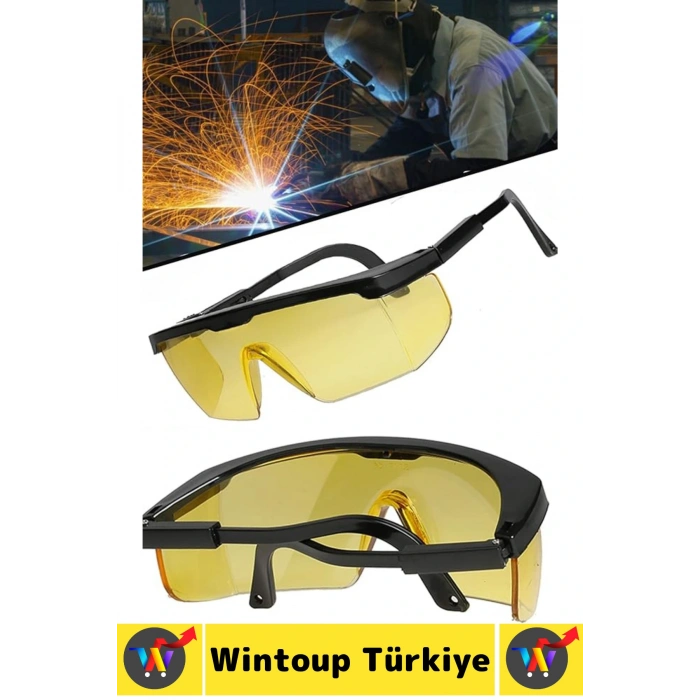 Premium Dayanıklı Atölye Endüstriyel Hafif Ayarlanabilir Geniş Görüş Açılı Çapak Kaynak Gözlüğü