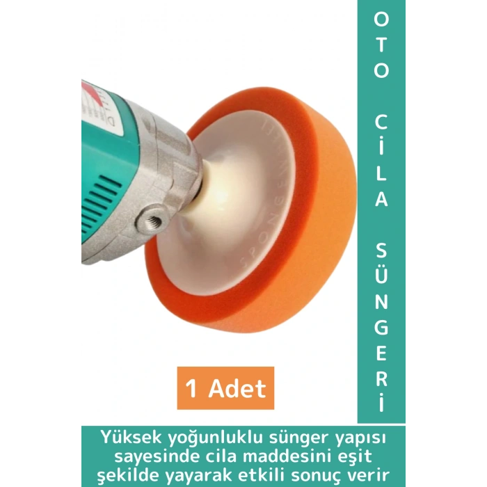 Matkap Polisaj Uyumlu Araç Derin Temizlik Çizik Giderme Parlatma Oto Bakım Pasta Cila Süngeri