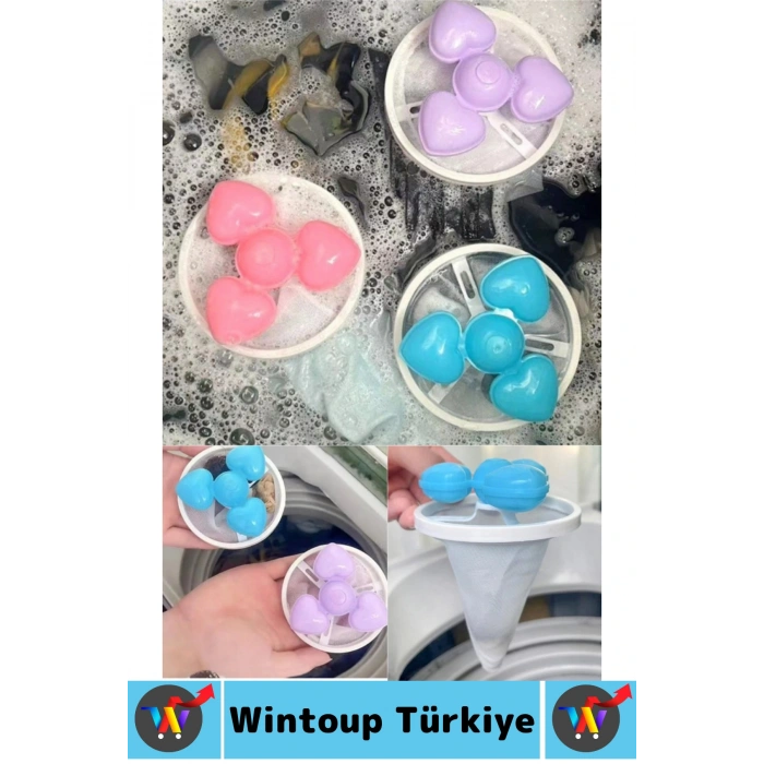 Çamaşır Makinesi Temizlenebilir Tekrar Kullanılabilir Yüzen Tüy Toz Kıl Saç Toplayıcı Filtre 2 Adet