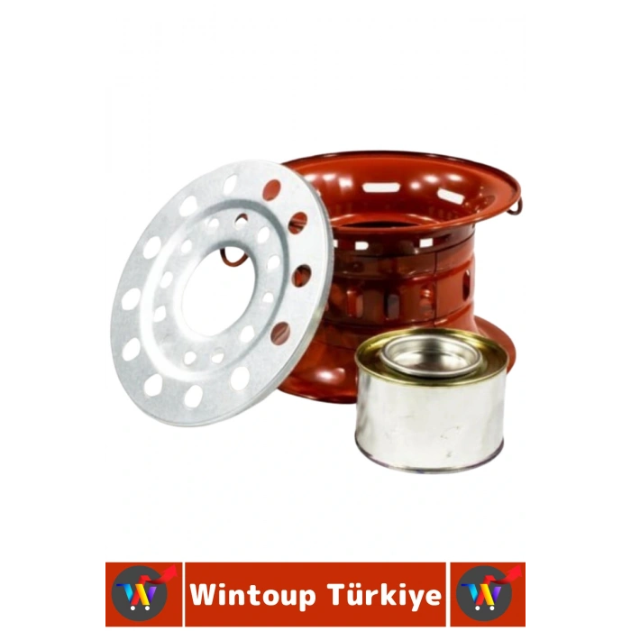 Portatif Balkon Bahçe Kamp Outdoor Jel Yakıt Mum Kullanım 4 Saat Yanma Süre Nostaljik Osmanlı Ocağı