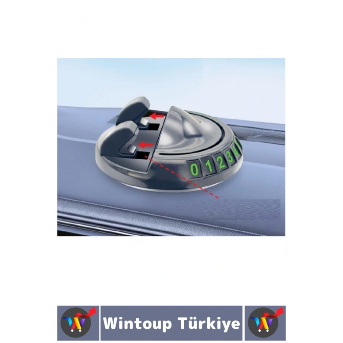 Premium Güçlü Tutuş Oto Organizer 360° Dönebilen Yapışkanlı Numaratörlü Araç İçi Telefon Tutucu
