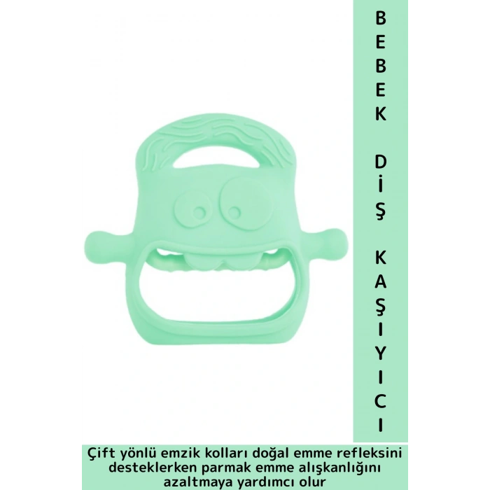 Gıda Sınıfı BPA Free Bebek Parmak Emme Alışkanlığı Azaltan Masaj Etkili Yumuşak Silikon Diş Kaşıyıcı