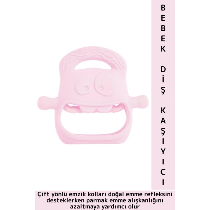 Gıda Sınıfı BPA Free Bebek Parmak Emme Alışkanlığı Azaltan Masaj Etkili Yumuşak Silikon Diş Kaşıyıcı