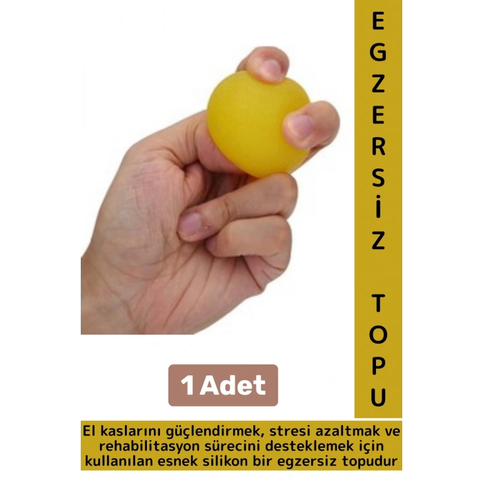 Ergonomik Stres Egzersiz Rehabilitasyon Fizyoterapi Esnek Silikon El Bilek Parmak Güçlendirme Topu