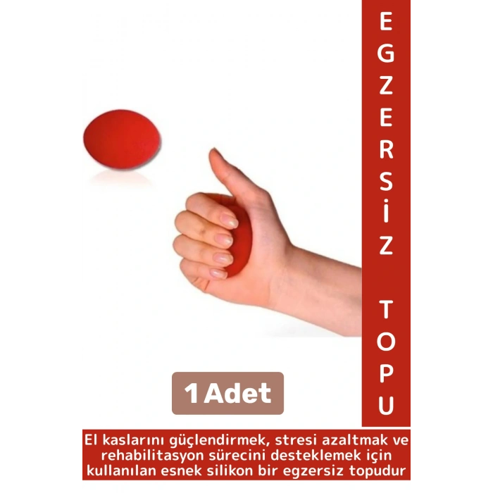 Ergonomik Stres Egzersiz Rehabilitasyon Fizyoterapi Esnek Silikon El Bilek Parmak Güçlendirme Topu