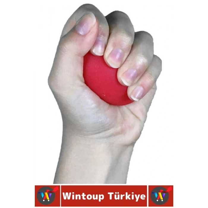 Ergonomik Stres Egzersiz Rehabilitasyon Fizyoterapi Esnek Silikon El Bilek Parmak Güçlendirme Topu