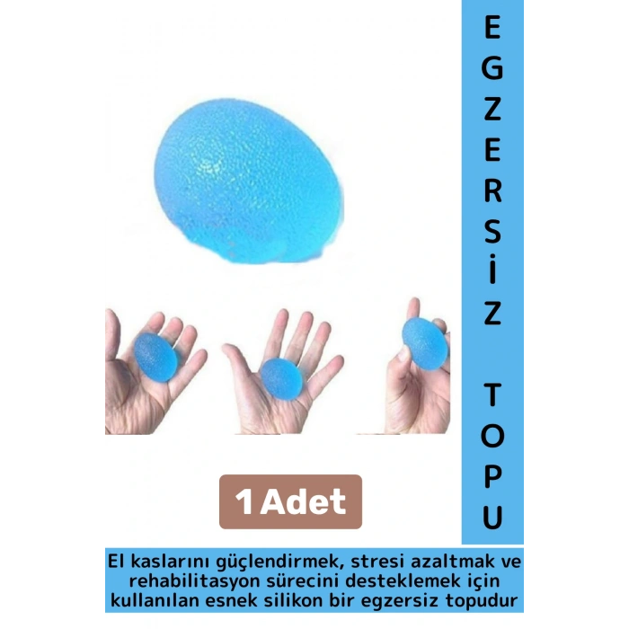 Ergonomik Stres Egzersiz Rehabilitasyon Fizyoterapi Esnek Silikon El Bilek Parmak Güçlendirme Topu