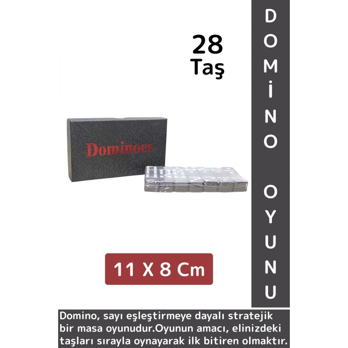 Premium Yüksek Kaliteli Eğlenceli Strateji Beceri Gelişimi Masa Oyunu Plastik Kutulu DOMİNO OYUNU