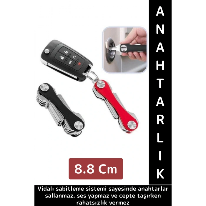 Kompakt Ses Çıkarmaz Karışıklık Önleyen USB Bıçak Şişe Açacağı Pratik Akıllı Anahtarlık Düzenleyici