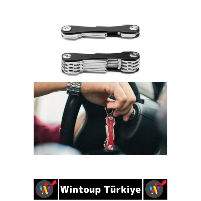 Kompakt Ses Çıkarmaz Karışıklık Önleyen USB Bıçak Şişe Açacağı Pratik Akıllı Anahtarlık Düzenleyici