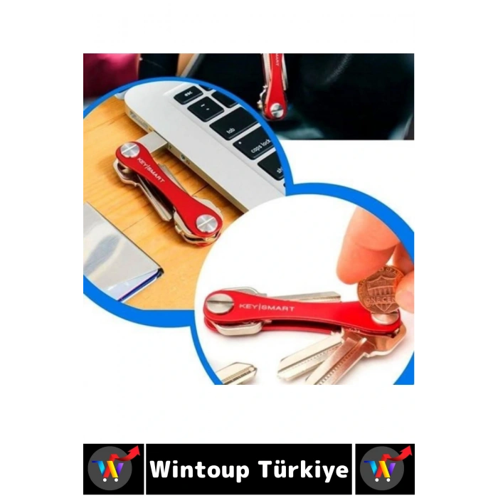 Kompakt Ses Çıkarmaz Karışıklık Önleyen USB Bıçak Şişe Açacağı Pratik Akıllı Anahtarlık Düzenleyici