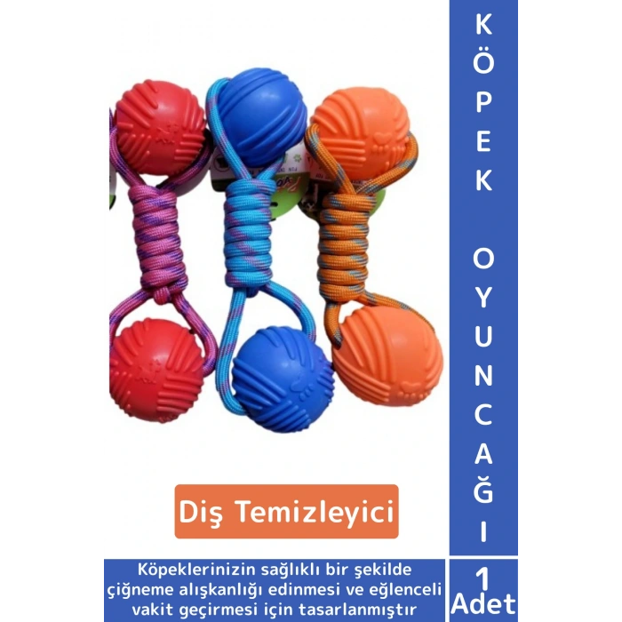 Evcil Hayvan Ağız Diş Sağlığı Kaşıma Çiğneme Temizleme Eğlenceli Vakit Kauçuk Top Köpek Oyuncağı