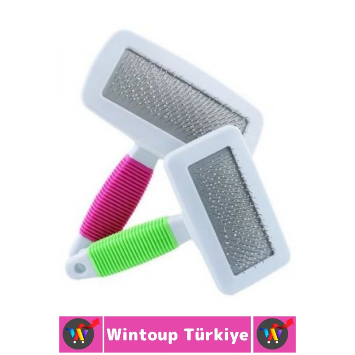Evcil Hayvan Hijyenik Tüy Toplama Bakım Temizlik Küçük Irk Köpek Kedi İnce Telli Tarama Fırçası