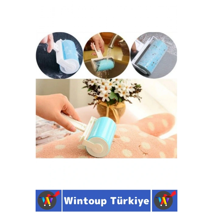 Uzun Ömürlü Pratik Kolay Temizlik Halı Koltuk Evcil Hayvan Kedi Köpek Kıl Tüy Kir Toz Toplama Rulosu