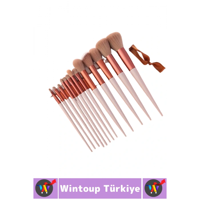 Premium Göz Farı Gevşek Pudra Cilt Bakım Yumuşak Kıllı Hızlı Kuruyan Şık Makyaj Fırçası Seti 13 Prça