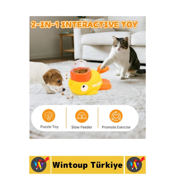 Pet İlgi Çekici Zihinsel Gelişim Yavaş Yeme Alışkanlığı İnteraktif Kedi Köpek Ödül Maması Oyuncağı
