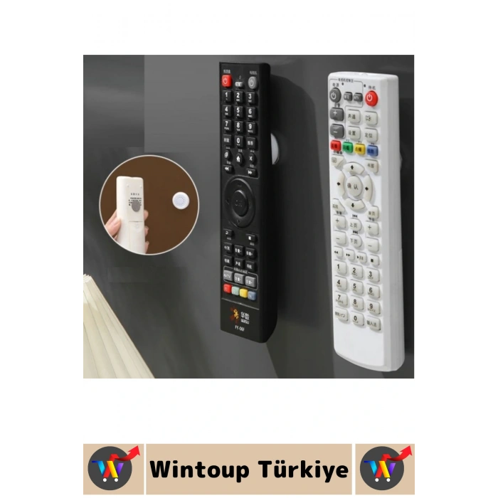 Kendinden Yapışkanlı Ev Ofis Kumanda Telefon Model Küçük Eşya Çok Amaçlı Mıknatıslı Tutucu 2 Adet
