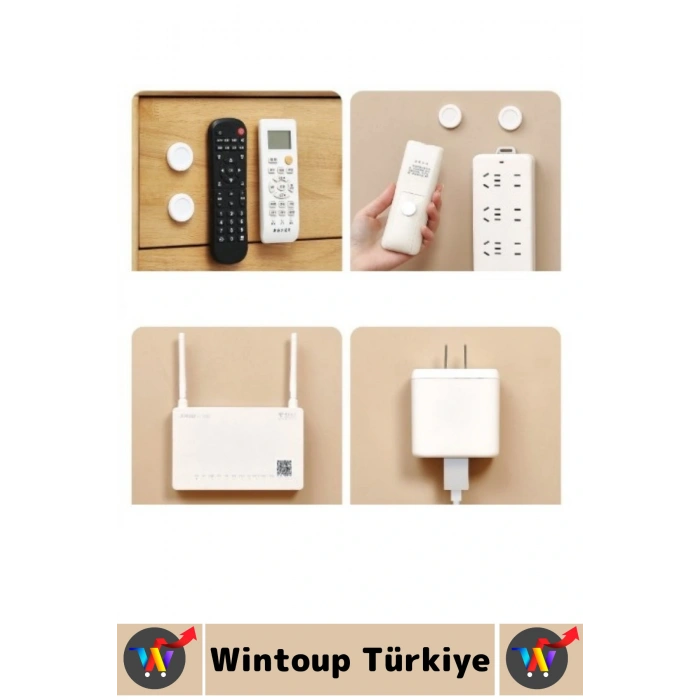 Kendinden Güçlü Yapışkanlı Ev Ofis Kumanda Telefon Model Küçük Eşya Çok Amaçlı Mıknatıslı Tutucu