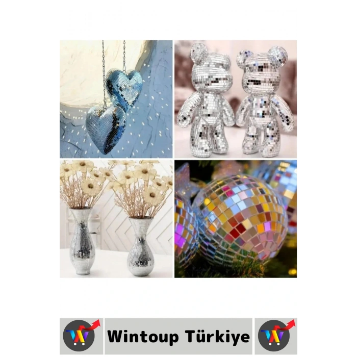 Kolay Kesilebilen Esnek Kendinden Yapışkanlı Gümüş Renk Çok Şık Süsleme Dekorasyon Bantı 4 CmX1 Mtre