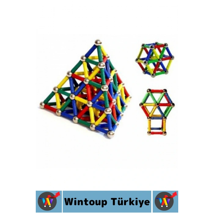 Eğitici Motor Beceri El Göz Koordinasyonu Geliştiren Eğlenceli Çocuk Manyetik Lego Seti 37 Parça