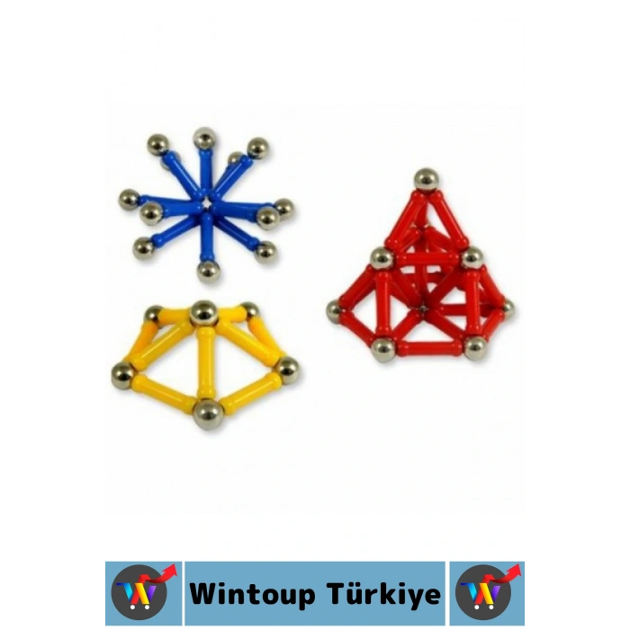 Eğitici Motor Beceri El Göz Koordinasyonu Geliştiren Eğlenceli Çocuk Manyetik Lego Seti 37 Parça