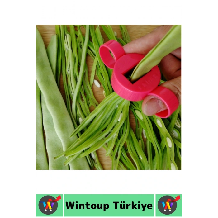 Ergonomik Tutuş Mutfak Kaymaz Hızlı Pratik Bamya Bakla Taze Fasulye Dilimleme Ayıklama Aparatı