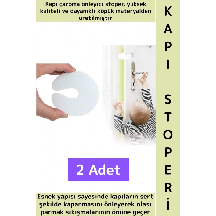 Dayanıklı Esnek Ev Çocuk Odası Çekmece Dolap Çarpma Darbe Gürültü Önleyici Köpük Kapı Stoperi 2 Adet