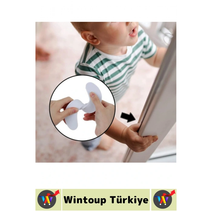 Dayanıklı Esnek Ev Çocuk Odası Çekmece Dolap Çarpma Darbe Gürültü Önleyici Köpük Kapı Stoperi 4 Adet